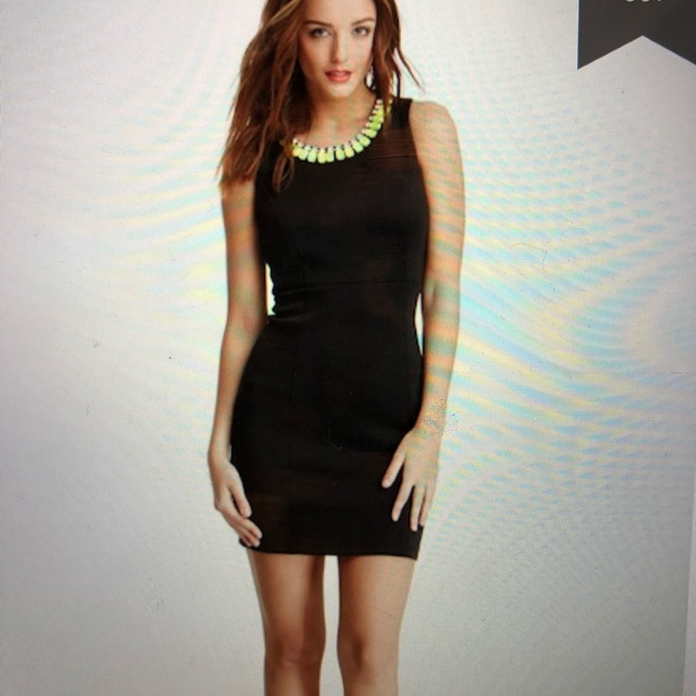 Romeo & Juliet Couture Embellished Neck Dress.